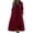 Red, variant on ZACPNCV Womens Summer Casual Dress Color Block Design V Neck Long Sleeve Linen Blend Loose Fit Modern Style Daily Office Dress