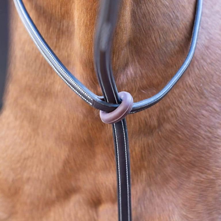 Equinavia Saga Adjustable Leather Standing Martingale - Stainless Steel Hardware