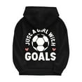 thumbnail image 6 of Just A Girl Who Loves Football Double Side Print,Girls hoodie Fleeced Line Made From 50% Cotton 50% Polyster,Long Sleeve Design Size 5 Years- Size 12 Years, 6 of 8