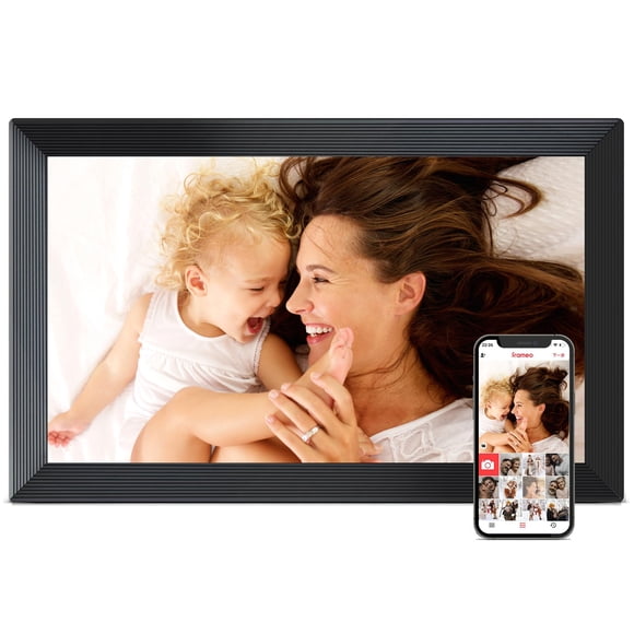 Marco digital para fotos FLYRUIT Frameo de 15,6" FHD con pantalla táctil