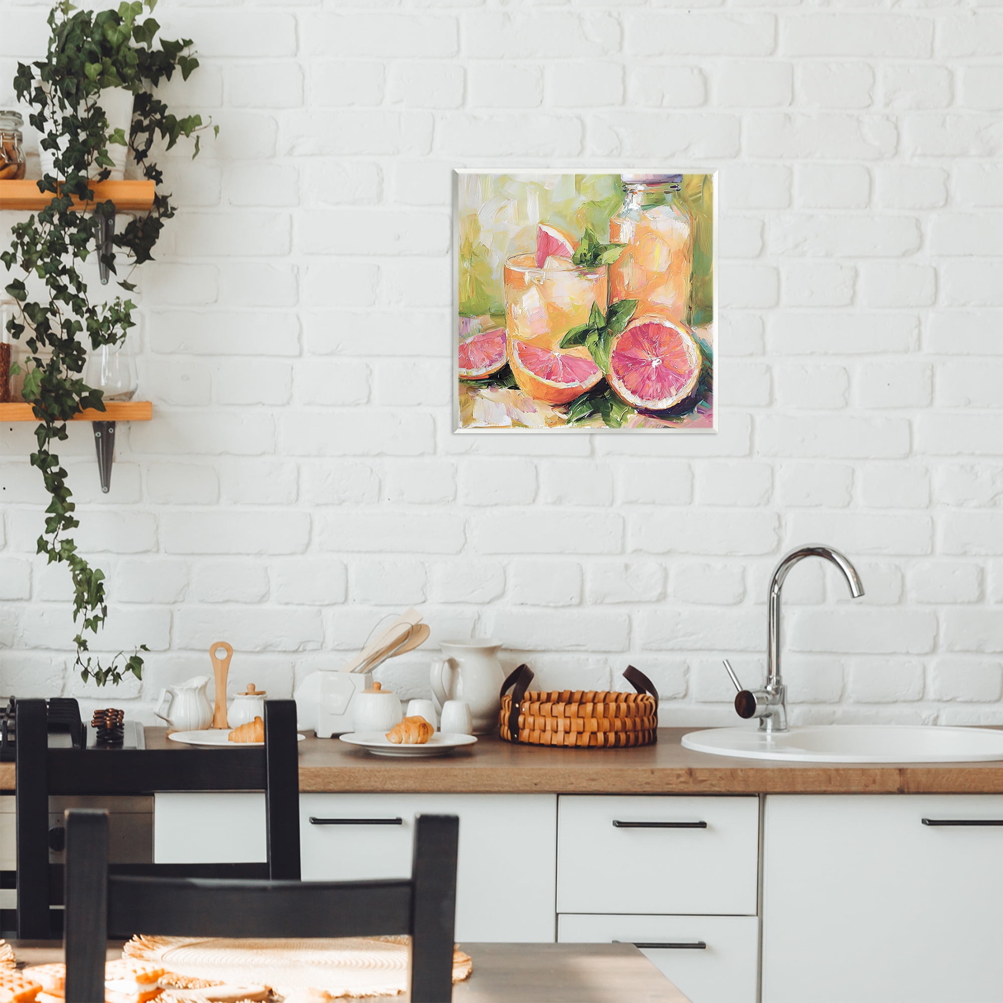 Stupell Industries Grapefruit Summer Refreshment Wall Plaque Art, design by Riley B