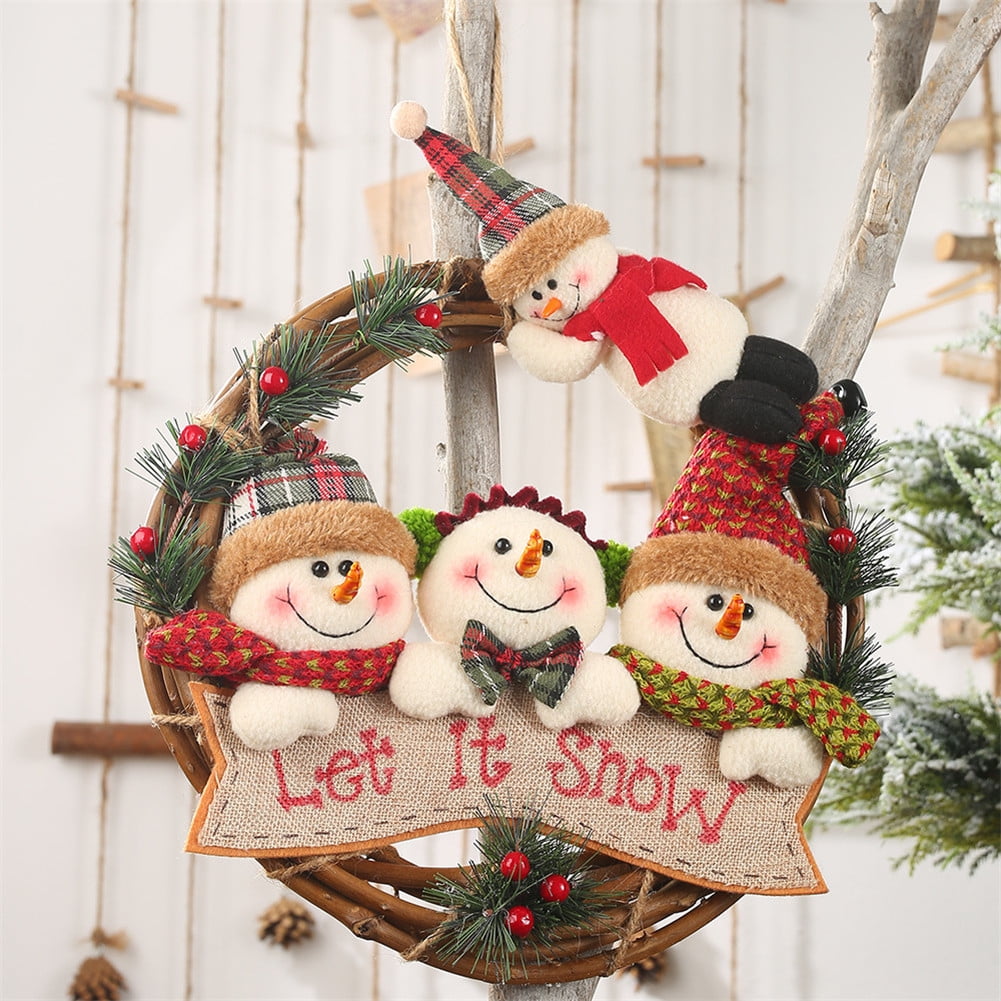 Download Akoyovwerve Merry Christmas Let It Snow Front Door Wreaths ...