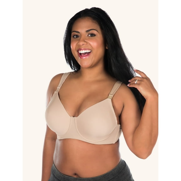 Leading Lady, The Carole, Cooling Nursing Bra, Wireless Support, Lightly Padded, Full Coverage Smooth Cups, Nursing Clips, Adjustable (Women's)