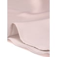 thumbnail image 5 of INSPIRE CHIC Robe Satinée à Manches Courtes Bouffantes pour Femme, Col Montant à Volants, Taille à Nouer, Rose G, 5 of 5