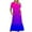 Multicolor-K, variant on Penkiiy Women's Summer Casual Short Sleeve Crewneck Gradient Print Dress Casual Flowy Tiered Maxi Beach Dress With Pockets 2XL Multicolor