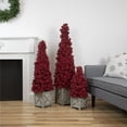 thumbnail image 2 of 50" Red Berry Cone Potted Christmas Topiary, 2 of 6