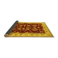 thumbnail image 2 of Ahgly Company Indoor Round Oriental Yellow Industrial Area Rugs, 8' Round, 2 of 4
