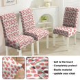 thumbnail image 4 of Classic Strawberry Dining Chair Covers Set of 4 Lovely Red Berry Print Washable Polyester Stretch Slipcovers Removable Protector for Modern Kitchen Decor, 4 of 6
