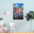 thumbnail image 4 of One Piece Cuadro decorativo colgante - Arte de pared - Póster enmarcado - Decoración de pared - Regalos para familia, amigos y aficionados 20*30 cm, 4 of 6