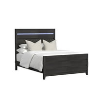 Chett Queen 3PC Bedroom Set with LED in Black