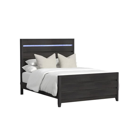 Chett Queen 3PC Bedroom Set with LED in Black
