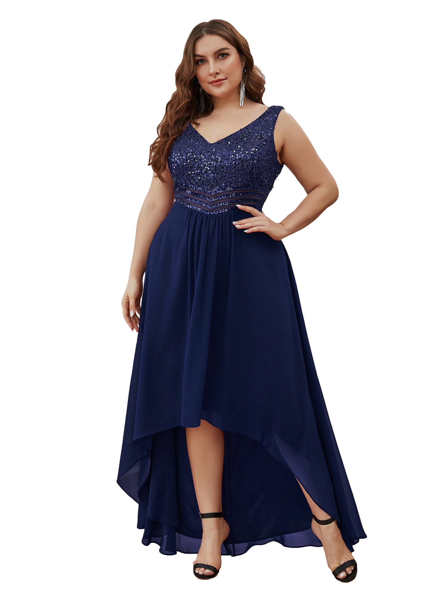 US_Womens Long Chiffon Evening Formal Party Cocktail Bridesmaid Prom Gown Dress 