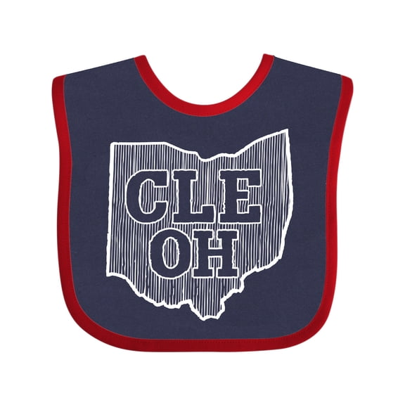 Inktastic Cleveland, Ohio Boys or Girls Baby Bib