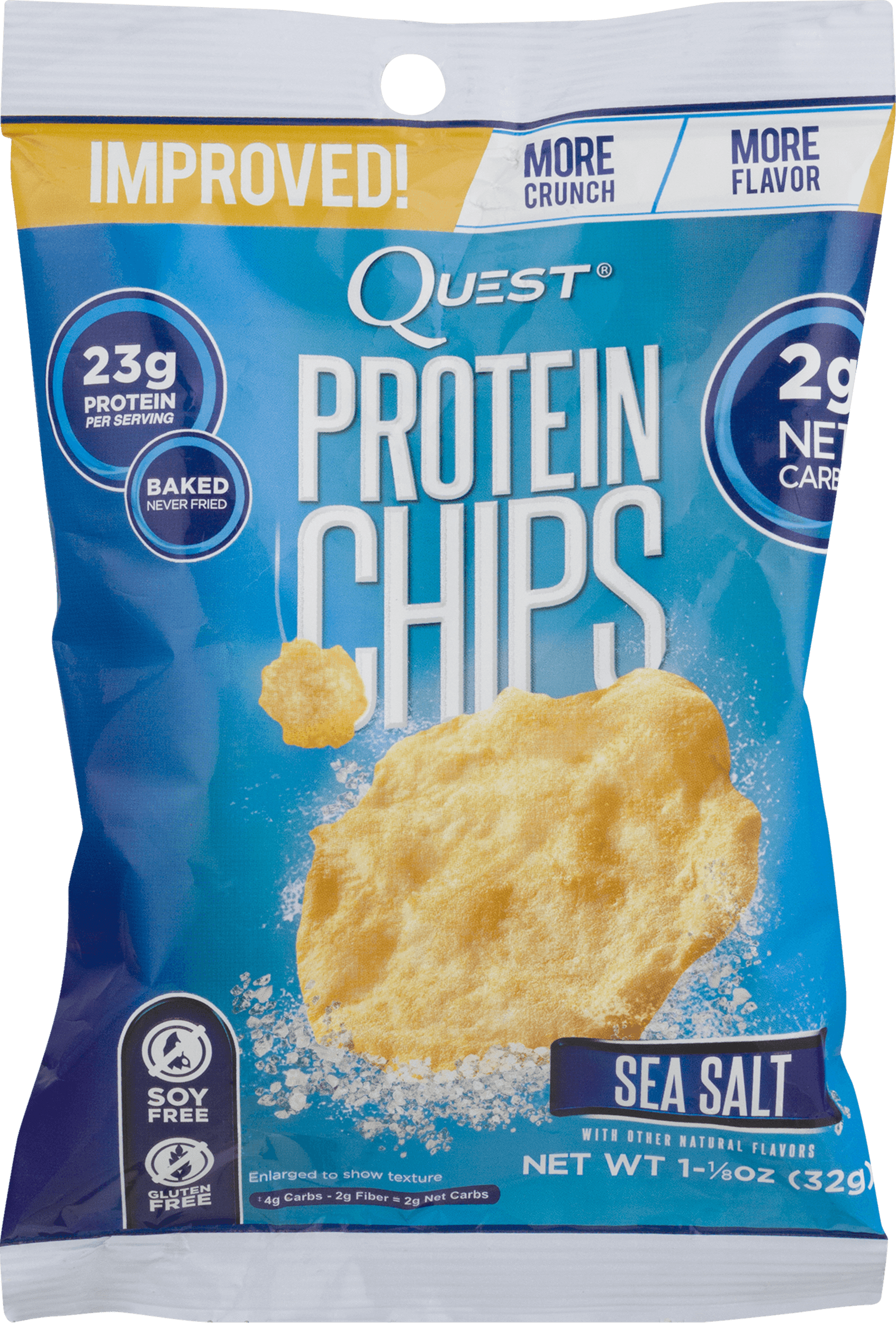 Quest Chips, 23 Grams of Protein, Sea Salt, 1.125 Oz, 1 Ct