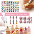 thumbnail image 3 of Cake Decorating Supplies Tools Kit: 358pcs Baking Accessories with Storage Case - Piping Bags and Icing Tips Set - Cupcake Cookie Frosting Fondant Bakery Set for Adults Beginners or Professional,Pink, 3 of 14