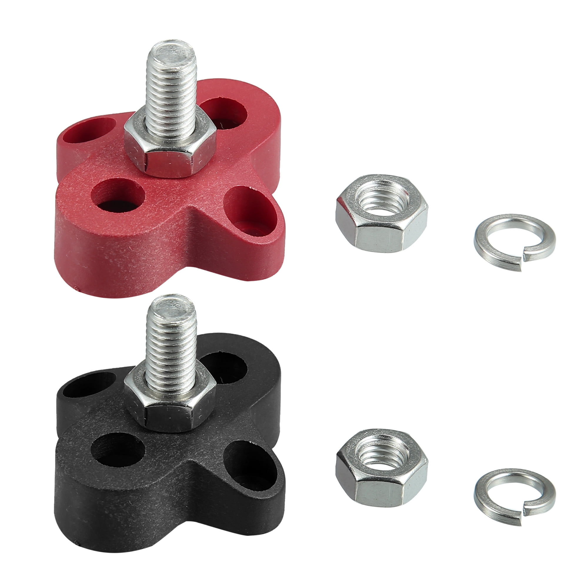Unique Bargains Bus Bar Junction Block M8 Positive Terminal Stud Distribution Block