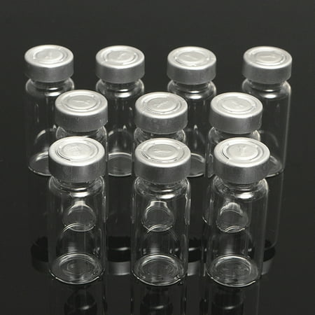 Crimper 20mm 10 Set Of 10ml experimental tools Vials & Stopper & Caps For 20MM Hand Crimper Sealing Machine ()