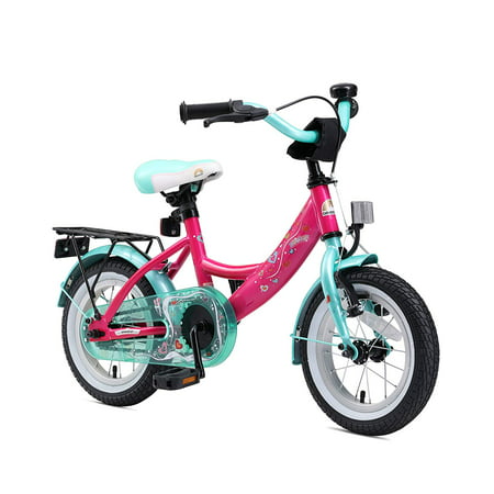 BIKESTAR Original Premium Safety Sport Kids Bike Bicycle with sidestand and accessories for age 3 year old children | 12 Inch Classic Edition for girls/boys | Turquoise &