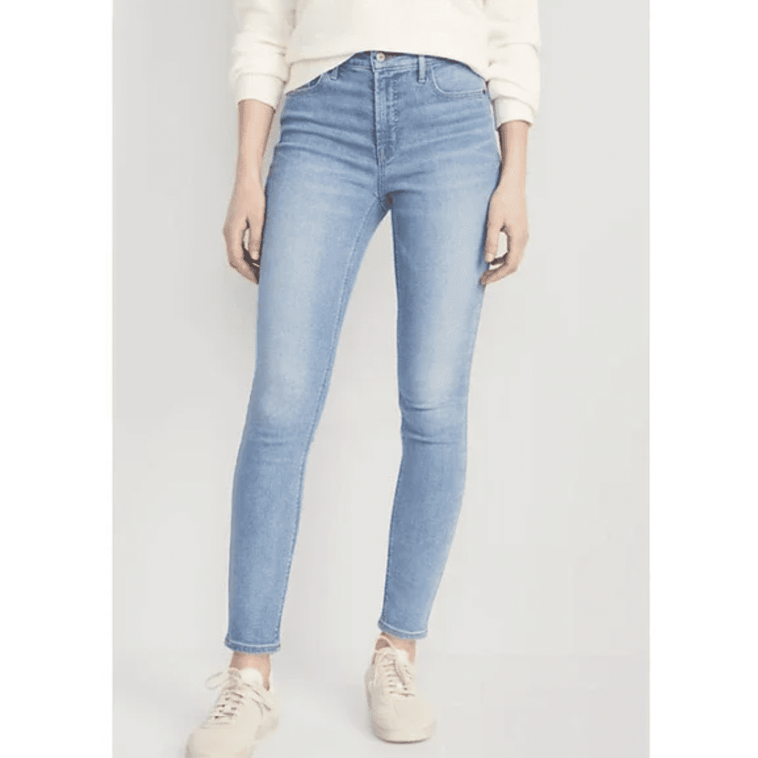 Old Navy High-Waisted Rockstar Super-Skinny Jeans in Blue, Size 16