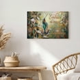 thumbnail image 2 of 1.5-Inch Thick Canvas Print Wall Art for Living Room, Bedroom, Office or Entryway – Decorative Wall Decor with Hummingbird Perched On Branch With Flowers -18 x 12x 1.5 in, 2 of 9