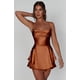 thumbnail image 1 of Vestido corto de verano de color liso, sin espalda, adelgazante, sexy, popular en Europa y América, 1 of 6