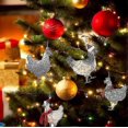 thumbnail image 3 of Chicken With Scarf For Christmas Tree Hanging Pendant Ornaments, 3 of 5