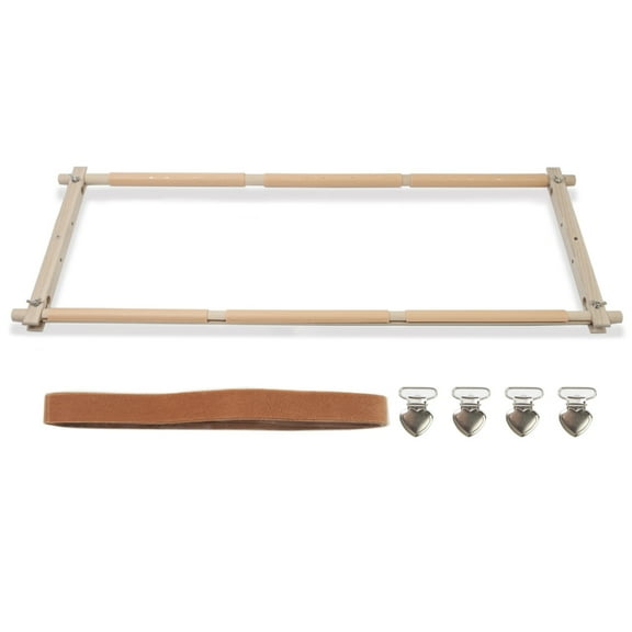 Embroidery Frame Stand, Adjustable Stitches Frame, Hard Wood Quilt Frame Needlepoint Holder Floor Table Lap Stand