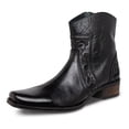 thumbnail image 3 of Botas URBAN COWBOY Hombre Botin Piel Vestir Comodas negro 28, 3 of 6