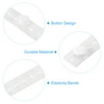 thumbnail image 4 of Unique Bargains Clothes Storage Elastic Band with Buttonhole, 20Pcs Clothing Storage Strap, Clothes Organization System for Drawer Blanket Storage Band, White, 4 of 5