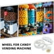 thumbnail image 2 of 1 juego de rueda ajustable para máquina expendedora de dulces, repuesto de rueda dispensadora de dulces para máquina de chicles, piezas y accesorios para máquina de dulces, 2 of 8