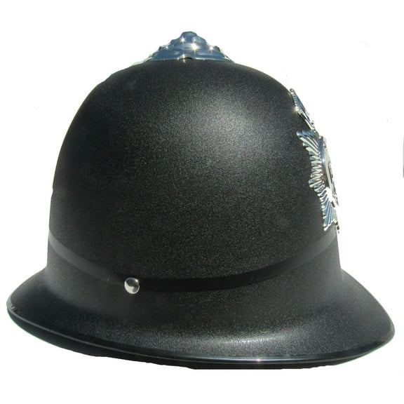 Children Police Helmet With Visor Costume Accessory Halloween Black