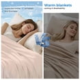 thumbnail image 2 of Pink White Ombre Cooling Blanket,Lightweight Breathable Summer Throw Blanket with Double Sided Cold Effect,Beige Gradient Color Modern Abstract Art Picnic Blankets Bed Sheet for Hot Sleepers 30"x40", 2 of 8