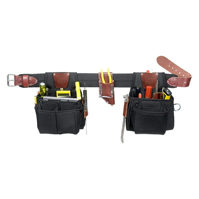 Juego de cinturones para herramientas Occidental Leather The Finisher Medium, 25 bolsillos