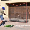 thumbnail image 4 of GoSports Tri-Turf XL 24 Inch Indoor Outdoor Weighted Golf Practice Hitting Mat, 4 of 7