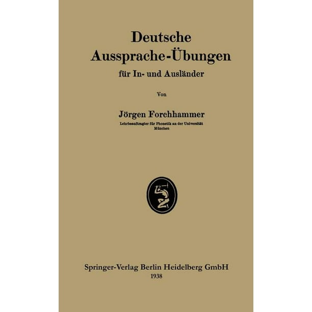 Deutsche AusspracheÜbungen Für In Und Ausländer (Paperback) Walmart