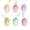 Multicolor#048, variant on 6PCS Easter Glitter Hanging Eggs Ornaments - Colorful Tinsel Easter Egg Ornaments, Spring Foam Hanging Egg Ornament for Tree Christmas Home Party DIY Craft Decoration