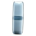 thumbnail image 1 of Portacepillos de dientes con tapa, contenedor de almacenamiento, vaso portátil de viaje para cepillos de dientes Azul, 1 of 9