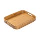 thumbnail image 4 of Bandeja de bambú para servir frutas, bandeja decorativa para cocina de hotel y dormitorio. M, 4 of 9