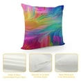 thumbnail image 4 of Chilfamy  Fractal Ocean  Throw Pillow Cases, Abstract Gradients Ocean Rainbow Trail Cozy Pillow Cover Square Cushion Case Set Pillowcase Decorative for Home Sofa Bedroom Car Office, 4 of 5