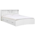 thumbnail image 3 of Home Square 2-Piece Set with Queen Captains Bed 4-Drawer Chest Dresser in White, 3 of 9