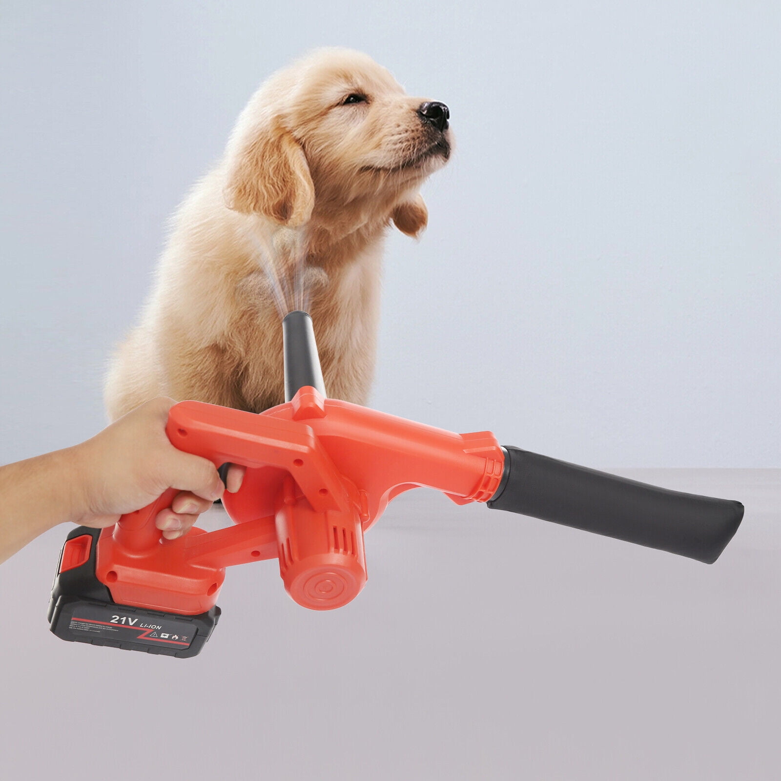 800W Battery Powered Cordless Leaf Blower 6000-8000rpm Suction Blowing Machine