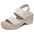 thumbnail image 1 of Sandalia Skechers CALI DAY Doble Banda Tejida Elástica Blanco Roto, 1 of 3