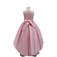 thumbnail image 3 of uukiA Child Girl 3-11T Swallowtail Sleeveless Princess Dress Appliques Wedding Midi Dress, 3 of 3