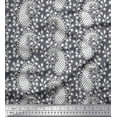 thumbnail image 1 of Soimoi Poly Georgette Fabric Floral & Paisley Block Print Sewing Fabric Yard 52 Inch Wide, 1 of 3