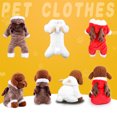 thumbnail image 2 of Soft Warm Dog Ropa para mascotas Ropa con capucha Coral Fleece Perros pequeños Puppy Coat Cuatr CACAGOO Ropa para cachorros, 2 of 7