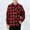Red-Kids, variant on Mens & Boys Plaid Shirt Roll Up Long Sleeve Button Down Flannel Shirts Spring Fall Shirt Casual Blouse Tops with Pockets