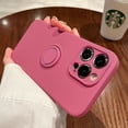 thumbnail image 4 of Luxury Liquid Silicone Magnetic Cases For iPhone 15 14 13 12 11 Pro Max XS XR 8 7 Plus SE 2020 14Pro Soft Cover With Ring Holder, 4 of 5