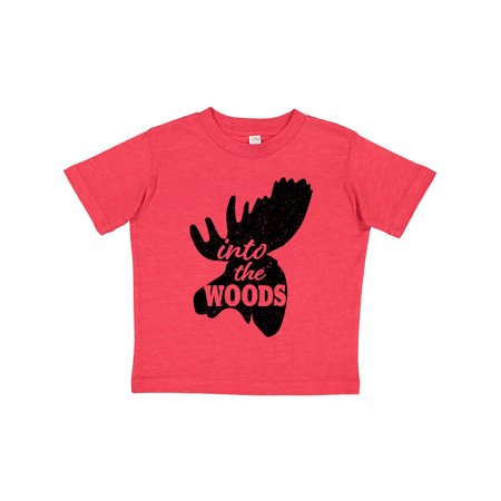 

Inktastic Moose Head Silhouette Into the Woods Gift Toddler Boy or Toddler Girl T-Shirt