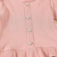 thumbnail image 5 of TOWED22 Infant Kid Girl Cute Fall Clothes Set2pcs Long Sleeve Crewneck Sweatshirt and Pants Print Outfits Clothing(Pink,2-3 Y), 5 of 9