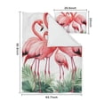 thumbnail image 5 of Flamingos with Tropical Leaves Duvet Cover and Pillowcase Set for Single Bedding, Bedroom Accessories for Kids Teens, 5 of 5